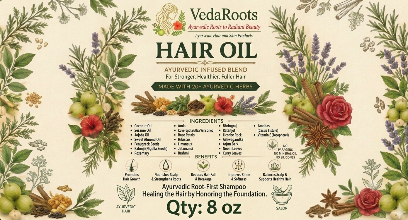 Ayurvedic Oil for Frizz-Free, Smooth Hair
